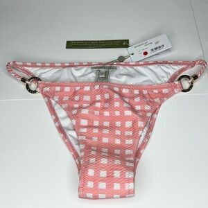 HEIDI KLEIN Sz S Madagascar Checked Bikini Bottoms New with Tags